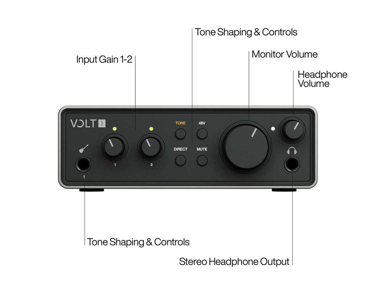 Universal Audio VOLT 1 Gen 2 2-in/2-out USB-C Audio Interface