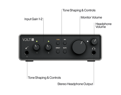 Universal Audio VOLT 1 Gen 2 2-in/2-out USB-C Audio Interface