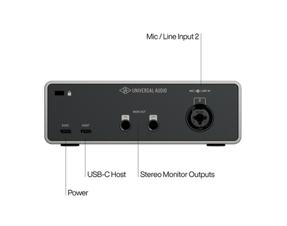 Universal Audio VOLT 1 Gen 2 2-in/2-out USB-C Audio Interface
