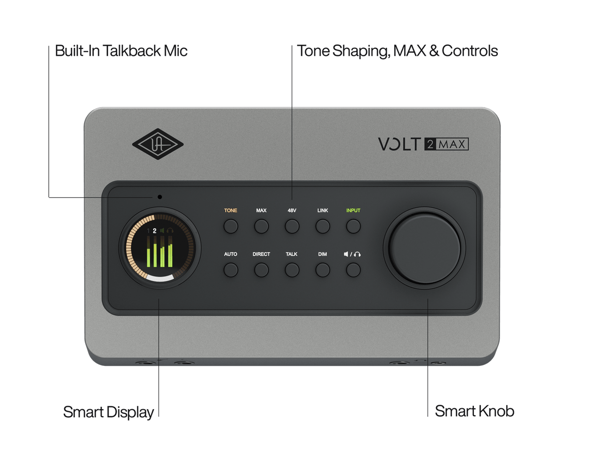 Universal Audio VOLT 2 Max 10-in/4-out USB-C Audio Interface