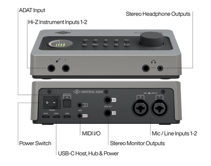 Universal Audio VOLT 2 Max 10-in/4-out USB-C Audio Interface