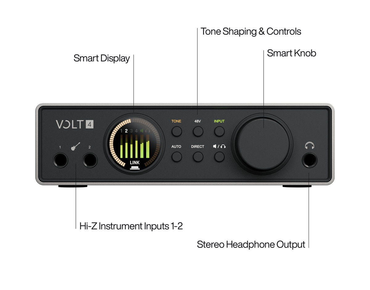 Universal Audio VOLT 4 Gen 2 12-in/6-out USB-C Audio Interface