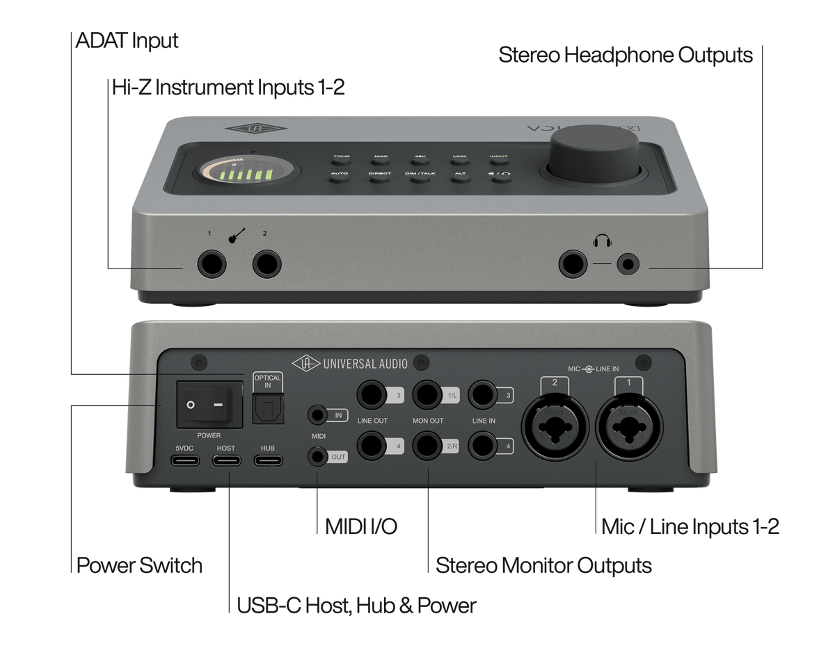 Universal Audio VOLT 4 Max 12-in/6-out USB-C Audio Interface