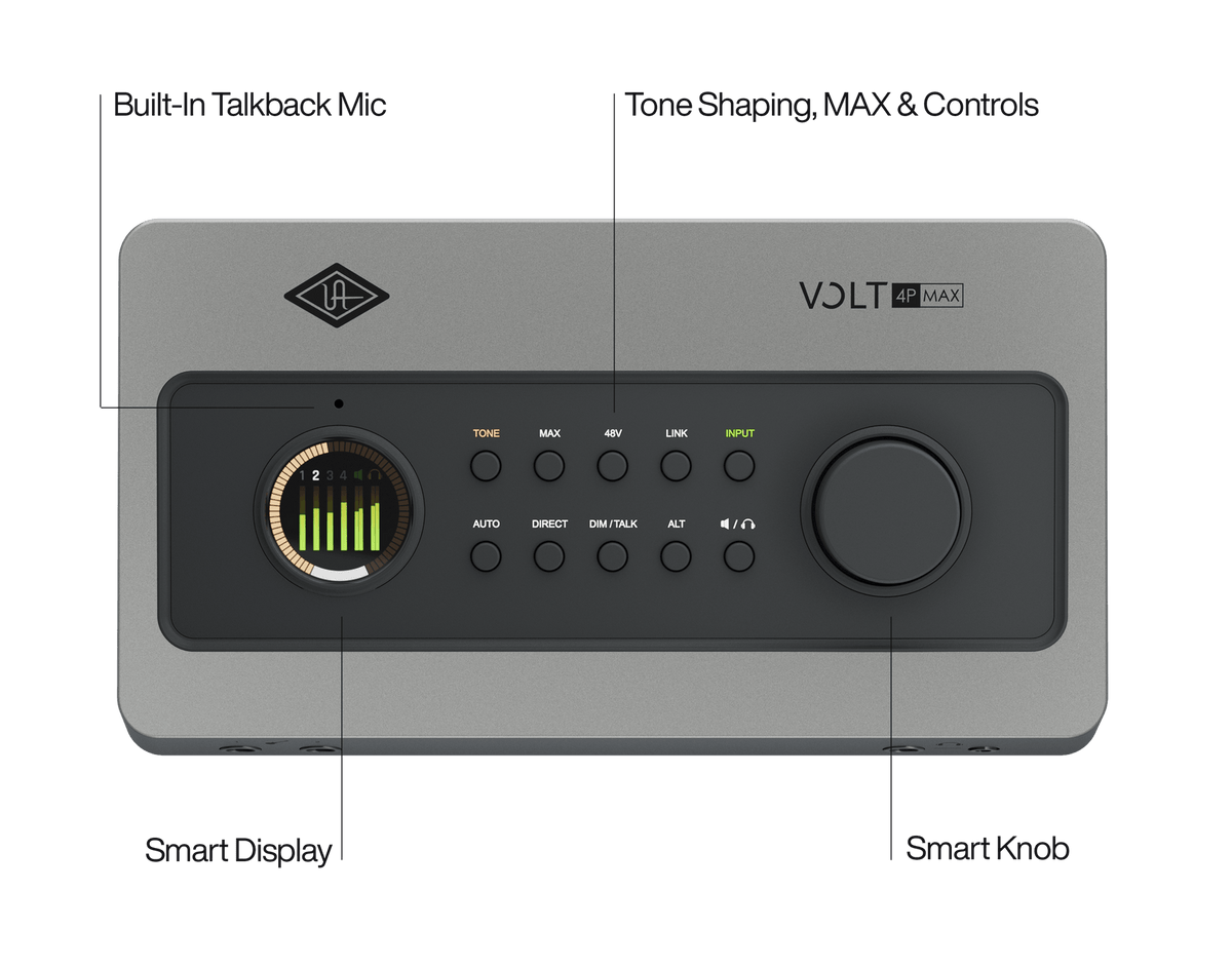 Universal Audio VOLT 4P Max 12-in/6-out USB-C Audio Interface