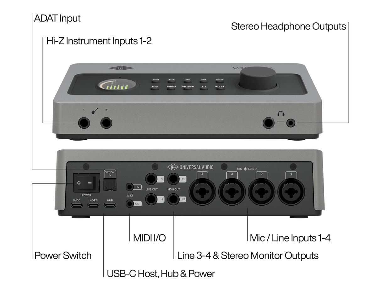 Universal Audio VOLT 4P Max 12-in/6-out USB-C Audio Interface