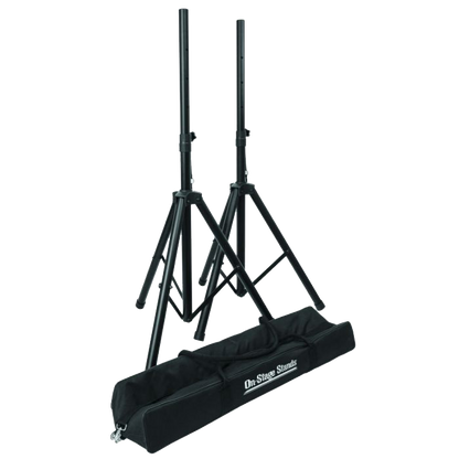 Onstage SSP7750 Compact Speaker Stand Pack w/ Carrying Bag