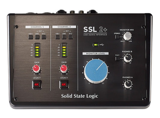 Solid State Logic SSL 2+ 2-in/4-out USB Audio Interface