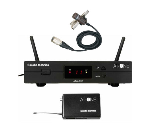 Audio Technica ATW11/AT829cW AT-ONE Wireless Lavalier Microphone System