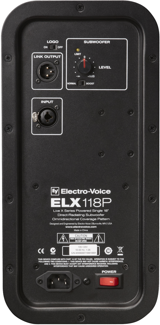 Electro-Voice ELX118P 18" Active Subwoofer