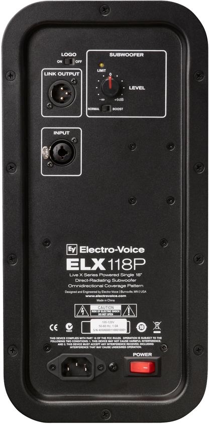 Electro-Voice ELX118P 18" Active Subwoofer
