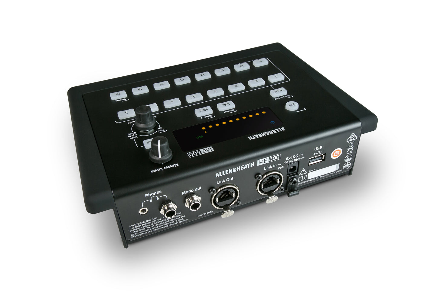 Allen & Heath ME-500 16 Channel Personal Monitor Mixer
