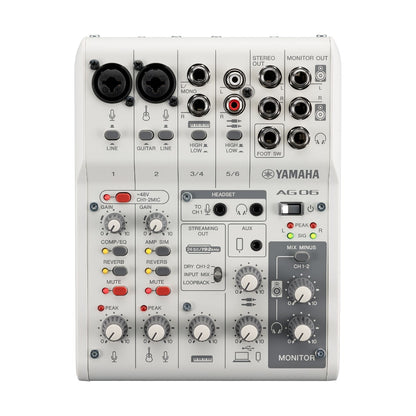 Yamaha AG06 MK2 6-Channel Mixer with USB Audio Interface