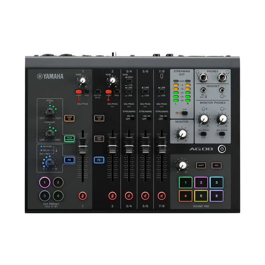 Yamaha AG08 8-Channel Live Streaming Mixer