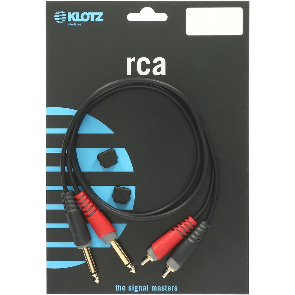 Klotz AT-CJ0300 3m RCA-1/4" Twin Cable