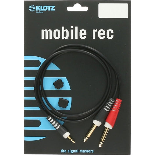 Klotz AY5-0200 2m Y-Cable (3.5mm TRS - 2x 1/4" TS)