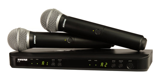 Shure BLX288/PG58 Dual Wireless Handheld Microphone System