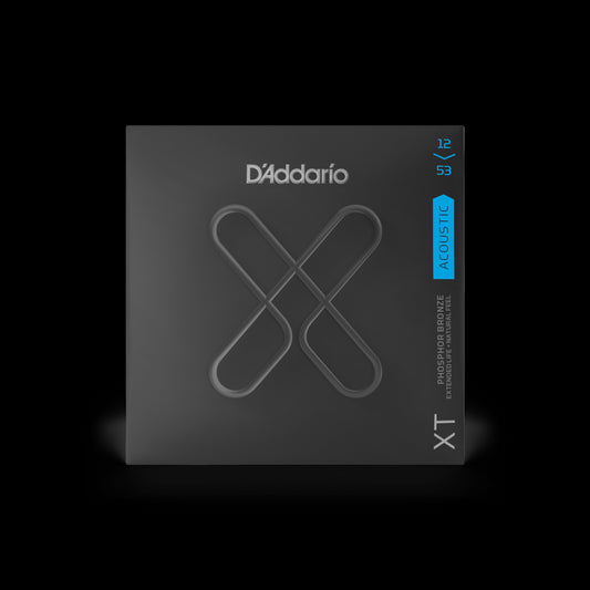 D'Addario XTAPB1253 Phosphor Bronze Acoustic Guitar Strings, 12-53