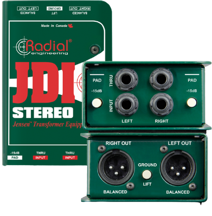 Radial Engineering JDI Stereo Premium Stereo Passive DI Box