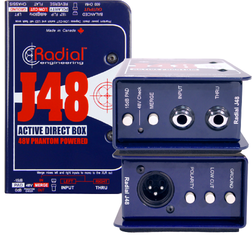 Radial Engineering J48 Premium Mono Active DI Box