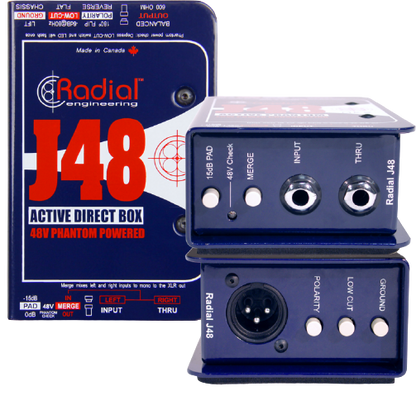 Radial Engineering J48 Premium Mono Active DI Box
