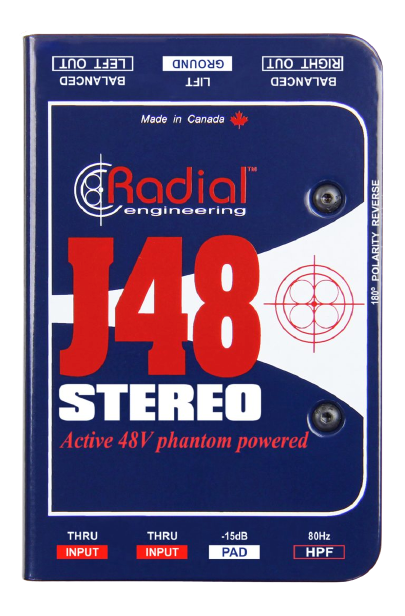 Radial Engineering J48 Premium Stereo Active DI Box – Luther Music