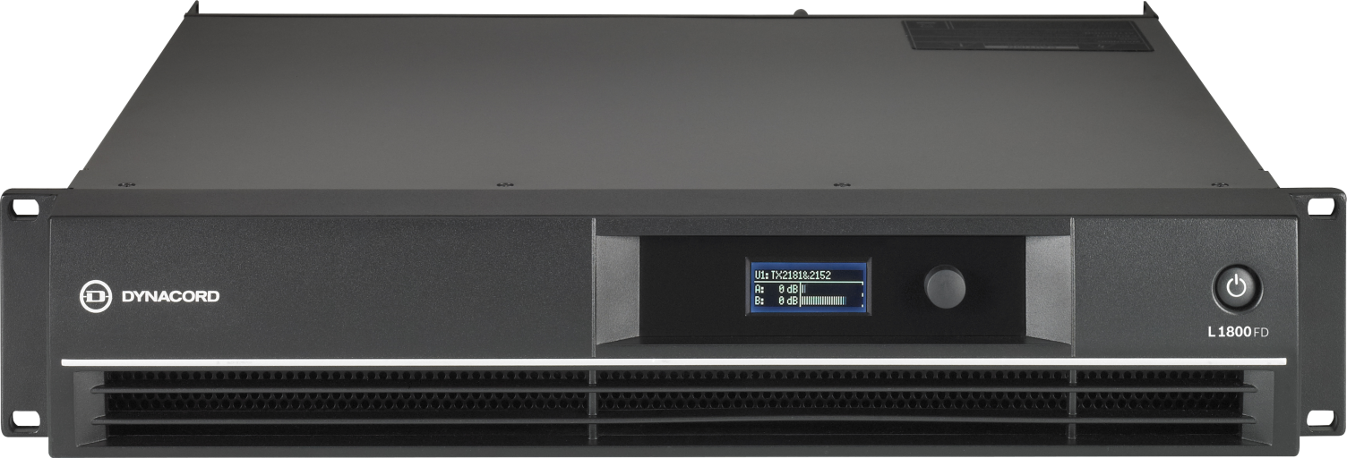Dynacord L1800FD 450W/8 Ohms Dual Channel Power Amplifier with DSP