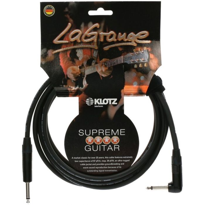Klotz LAPR0300 LaGrange Angled Instrument Cable 3m