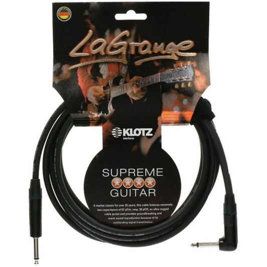 Klotz LAPR0300 LaGrange Angled Instrument Cable 3m