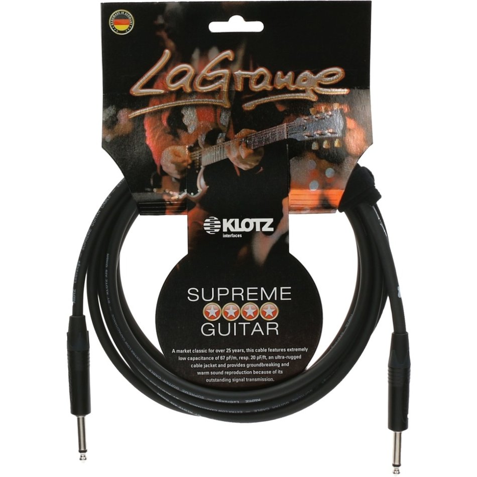 Klotz LAPP0300 LaGrange Instrument Cable 3m