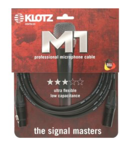 Klotz M1FM1N0300 3m M1 Microphone Cable