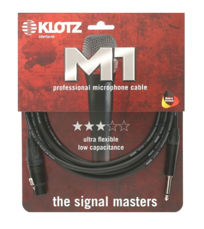 Klotz M1FP1N0500 5m XLRF-TS Microphone Cable