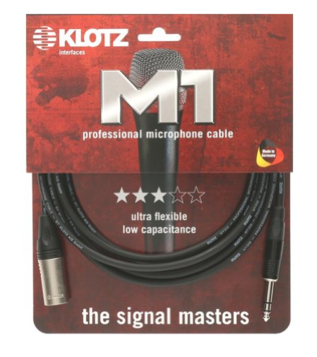 Klotz M1MS1K0200 2m TRS-XLRM Interconnect Cable