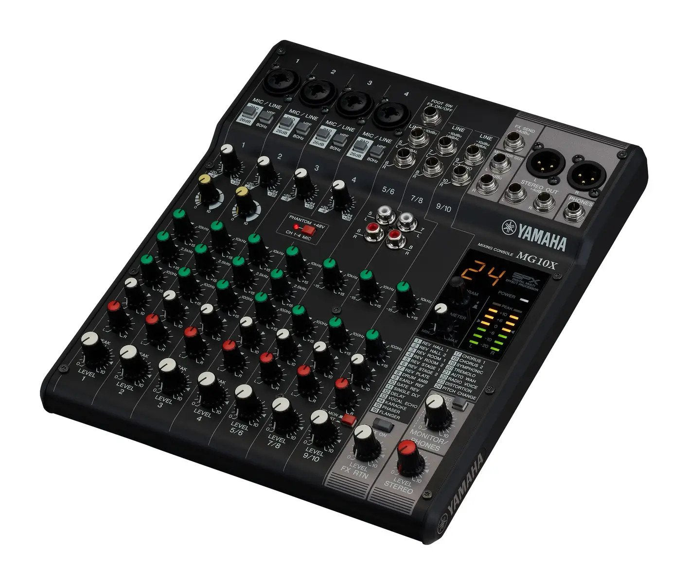 Yamaha MG10X CV 10-Channel Analog Mixing Console with FX – Luther