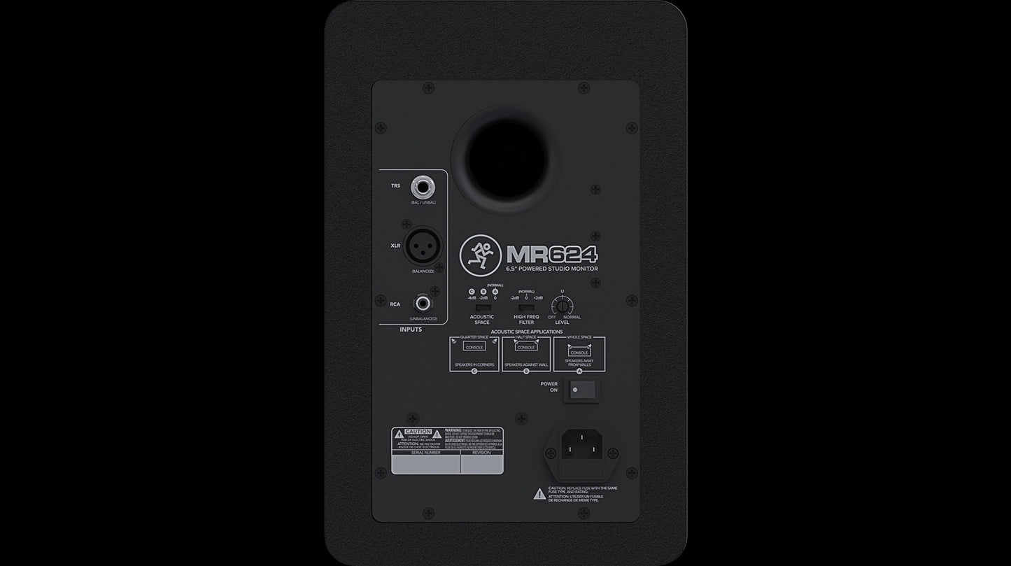 Mackie MR624 6.5" Powered Studio Monitors