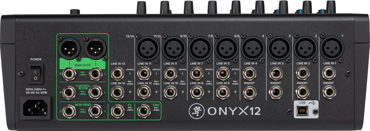 Mackie ONYX 12 Premium Analog USB Mixer