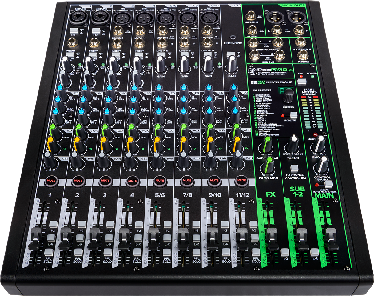 Mackie ProFX12v3 12 Channel Analog Mixer with FX
