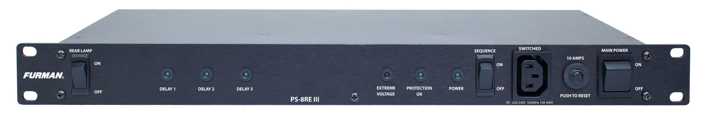 Furman PS-8RE III 10A Power Conditioner and Sequencer (220V-240V)