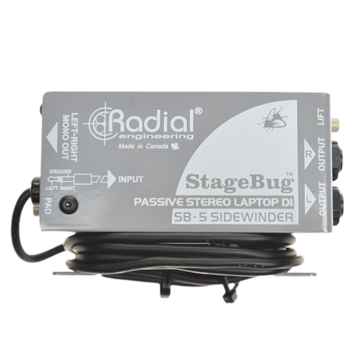 Radial Enginnering StageBug SB-5 Stereo Passive DI Box for Laptops