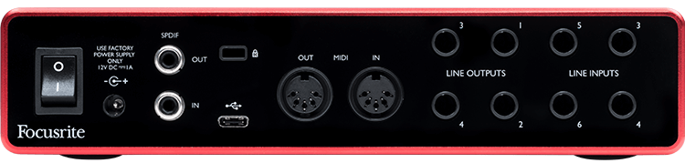 Focusrite Scarlett 8i6 (3rd Gen) 8x6 USB Audio Interface