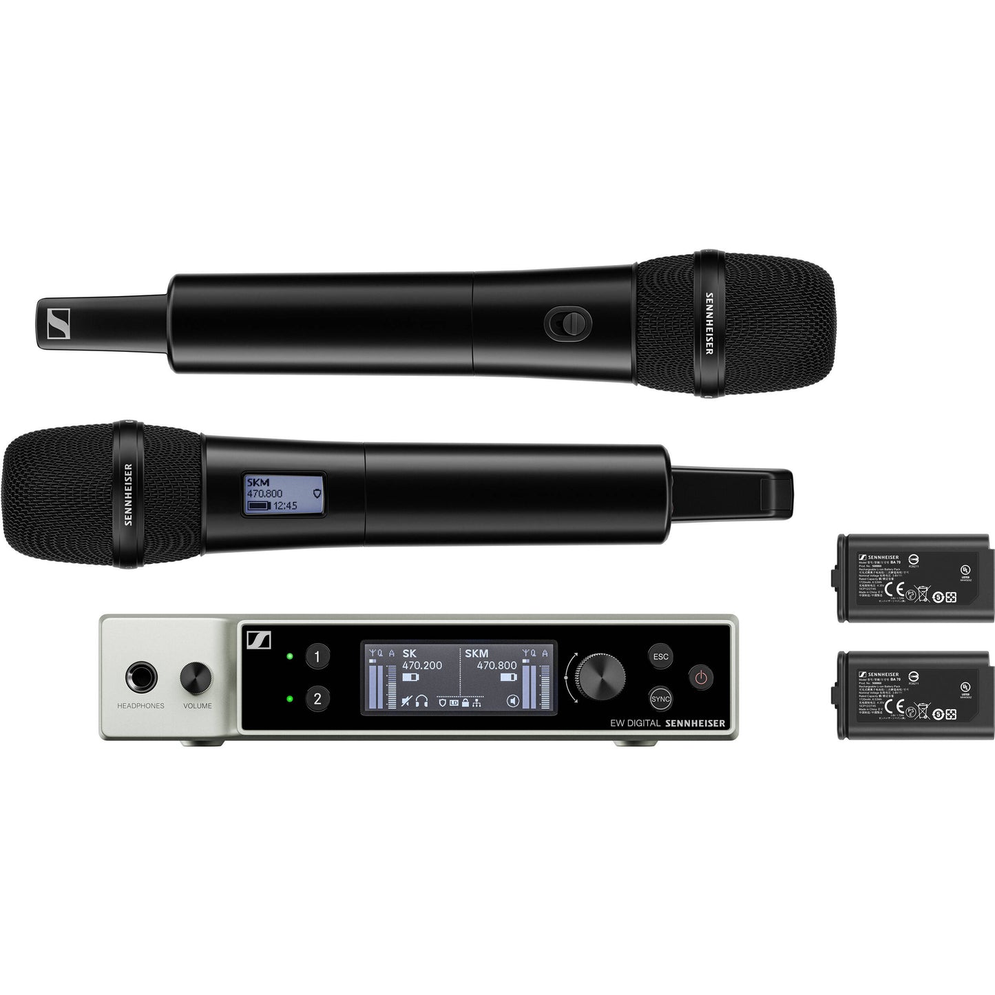 Sennheiser EW-DX 835-S SET Digital Dual Wireless Handheld Microphone System
