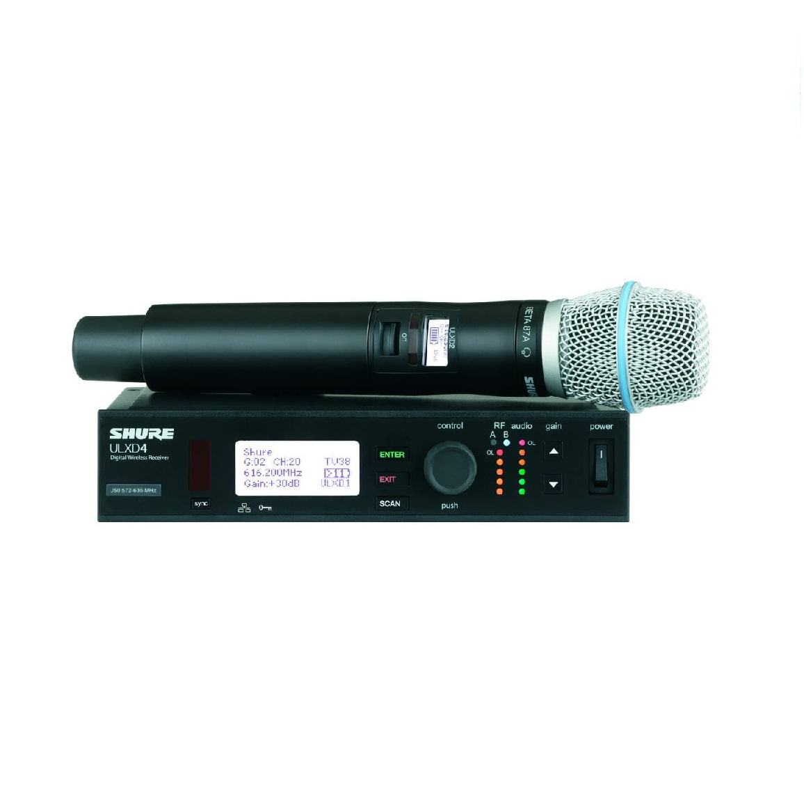 Shure ULXD24/B87A Wireless Handheld Microphone System