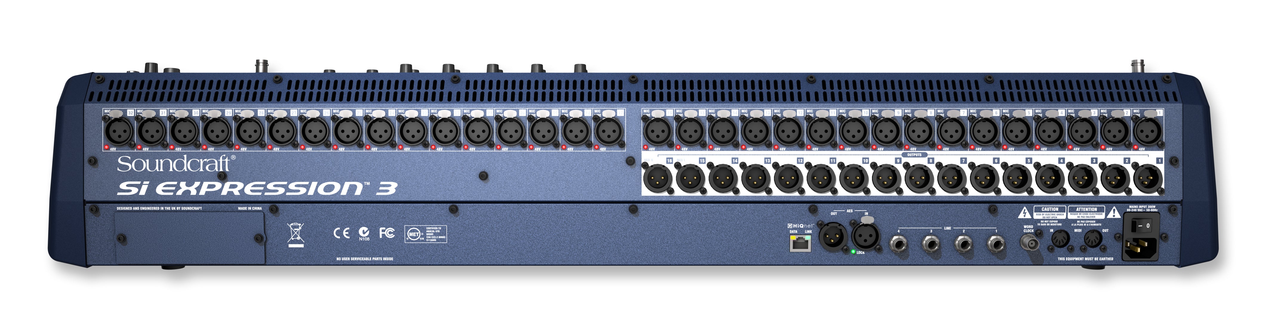 Si Expression 2 Rear Panel Soundcraft Si Expression 3 Digital Mixer – Luther Music