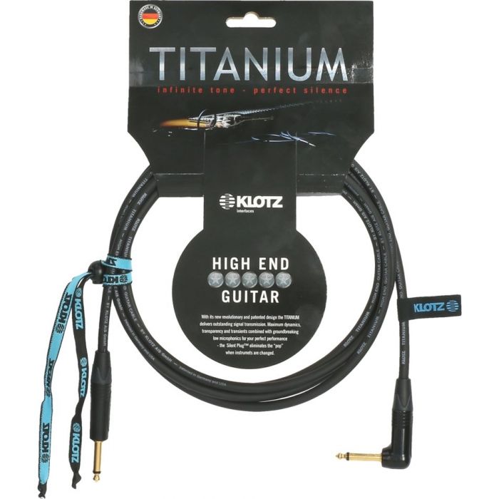 Klotz TI0300PR 3m Titanium Angled Instrument Cable