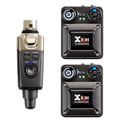 Xvive U4R2 Digital Wireless In-Ear Monitoring System with 2 Receivers
