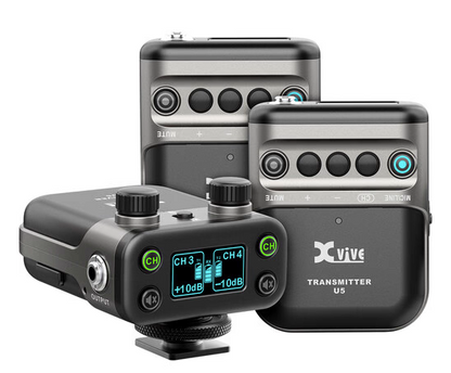 Xvive U5T2 Dual Wireless Lavalier Microphone System for Cameras